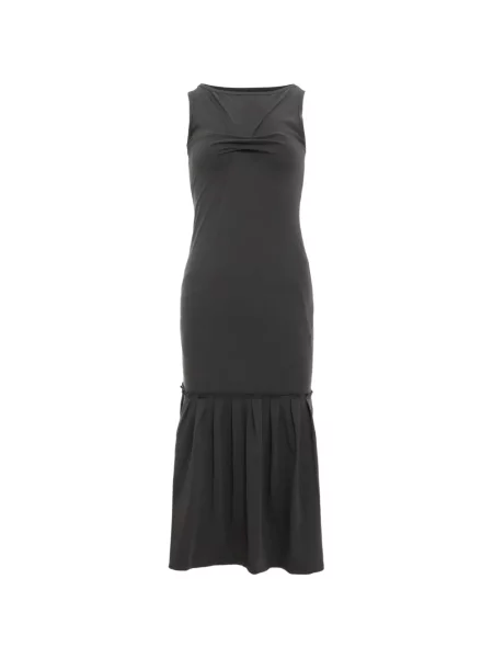 Rochie maxi Nache cu volane gri