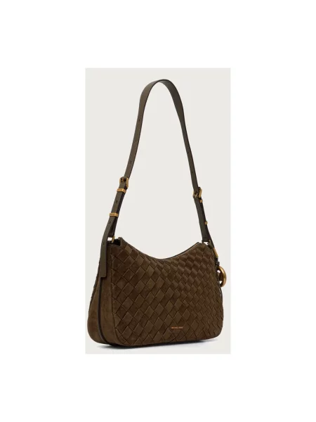 Torebka hobo Michael Michael Kors zamszowa zielona