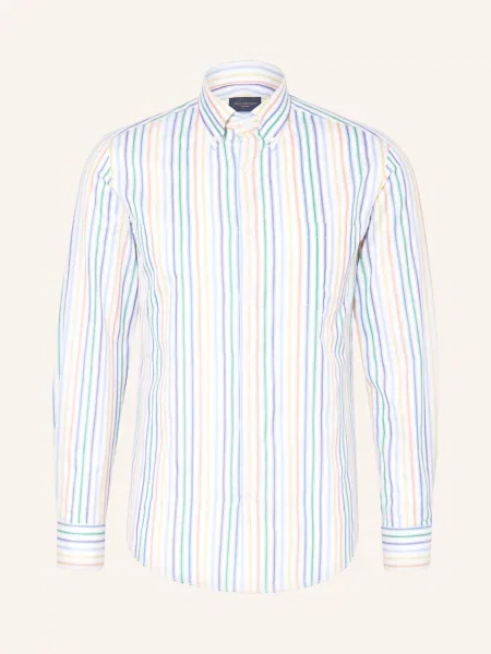 Paul & Shark Košile Slim Fit bílá/ modrá/ zelená bílá