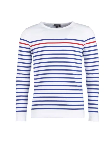 Majica z dolgimi rokavi Armor Lux z dolgimi rokavi modra