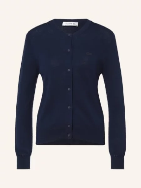 Lacoste Pletený Svetr tmavě modrá