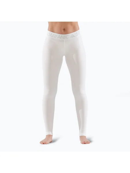 Dámske termoaktívne nohavice Surfanic Cozy Long John white biela