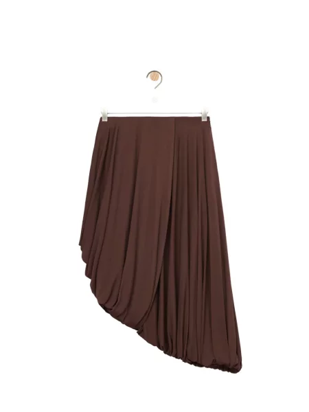 Fustă Loewe drapată maro