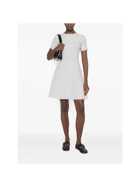 Krótka sukienka Emporio Armani fioletowa