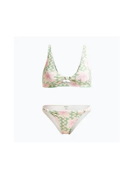 Роздільний купальник ROXY Hibiscus Daze подовжений Tri basil party waves yw