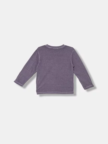United Colors of Benetton tričko s dlouhým rukávem fialové