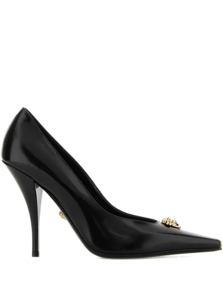 Pantofi cu toc Versace din piele negru