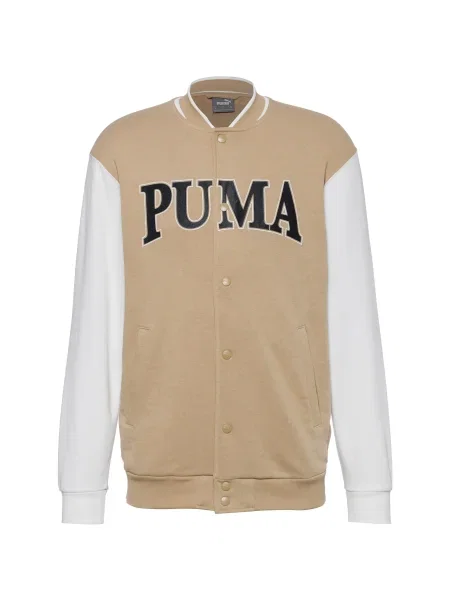 PUMA Prehodna jakna Squad svetlo rjava / črna bela