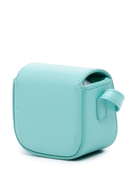 Kožená kožená taška Celine Pre-owned na ramínka modrá