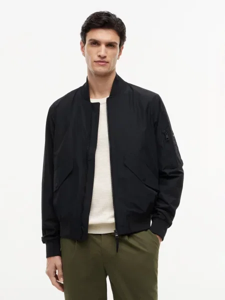 TOMMY HILFIGER Geacă de primăvară-toamnă negru
