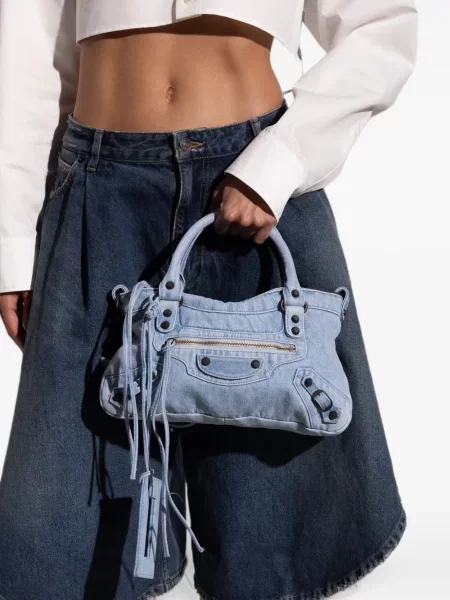 Shopperka Balenciaga niebieska