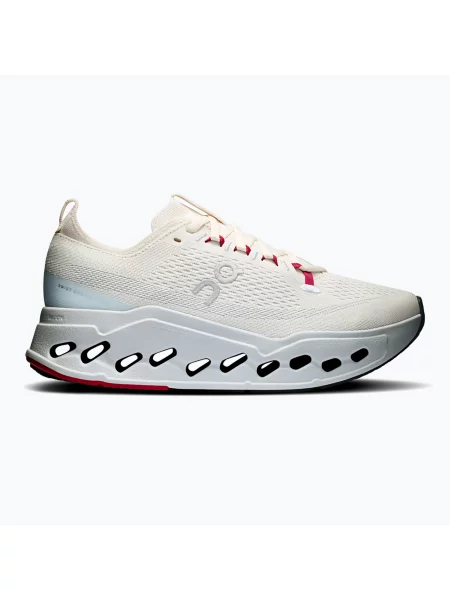 Дамски обувки за бягане On Cloudsurfer Max ivory/arctic бяло