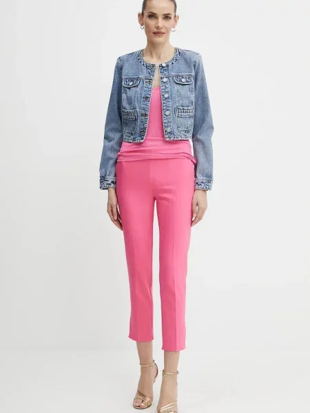 Kurtka jeansowa Morgan niebieska