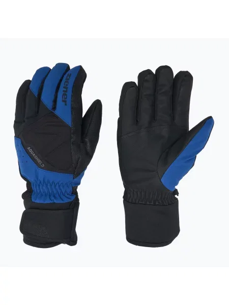 Мъжки скиорски ръкавици ZIENER Gatis Aquashield blue черно