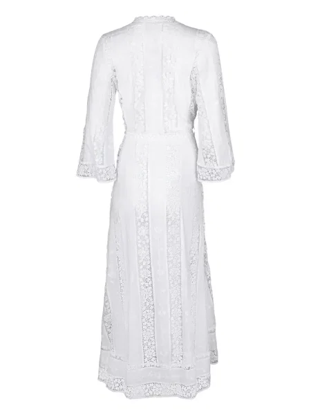 Rochie Miguelina din dantelă de costum alb