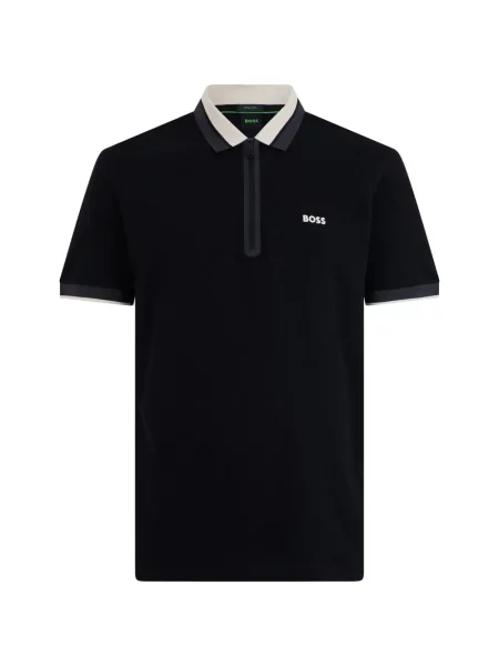Tricou polo Boss cu imagine negru