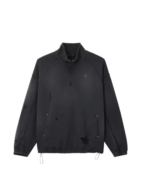 Pulover Five Cm zdrențuiți negru