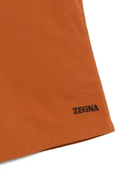 Slip de baie Zegna cu cataramă maro