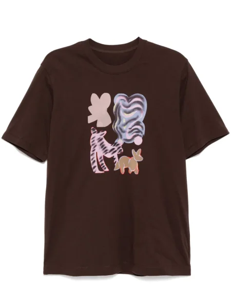 Tricou Jnby cu imagine maro