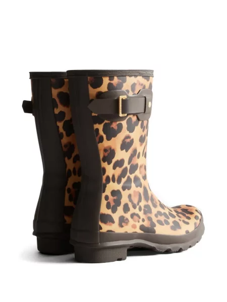 Scurt botine Hunter cu imagine cu model leopard maro