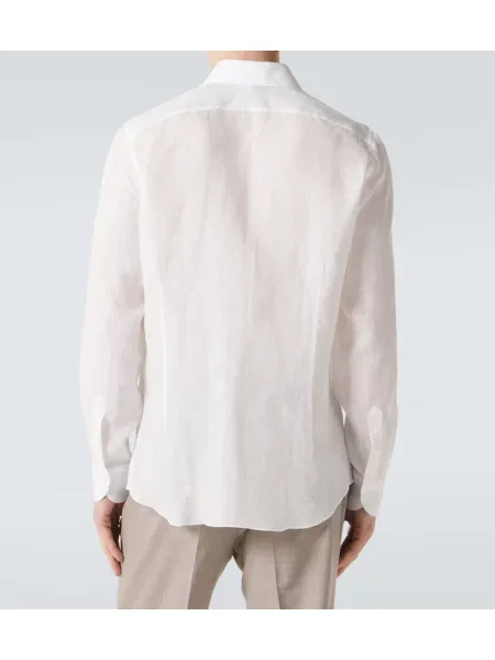 Cămașă Thom Sweeney de in alb