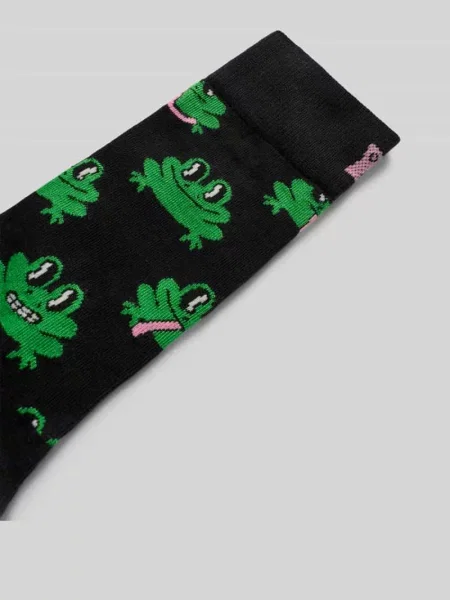 Skarpety Happy Socks z nadrukiem czarne