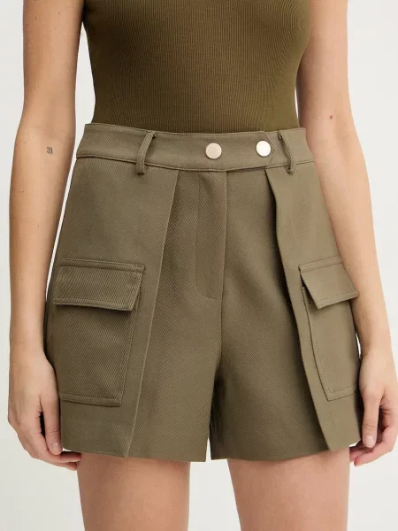Morgan pantaloni scurți eleganți pentru femei cu vâscoză SHONAU verde