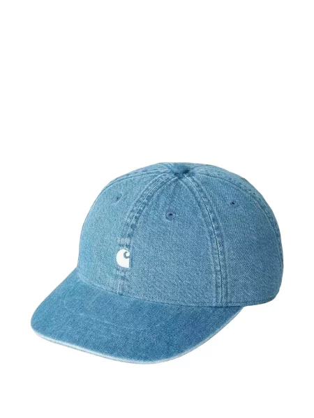 Căciulă Carhartt Wip cu autograf albastru