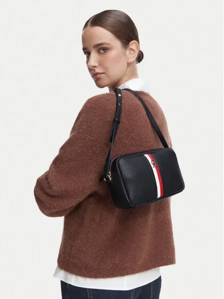 Torbica Tommy Hilfiger Th Corp Ess Camera Bag Tamnoplava