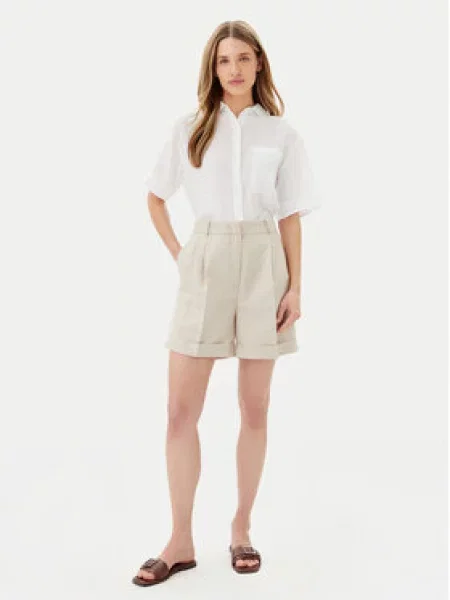 Tommy Hilfiger Šortky z materiálu béžová