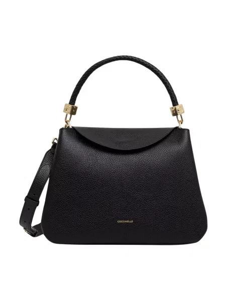 Torebka crossbody Coccinelle skórzana czarna