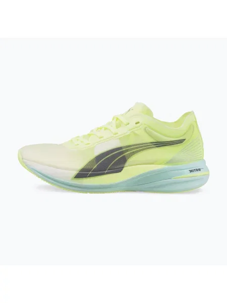 Încălțăminte de alergare pentru femei PUMA Deviate Nitro Elite Racer yellow/green/blue/grey/white/black alb