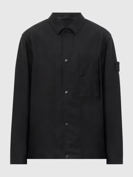 Куртка з вовною Stone Island синя