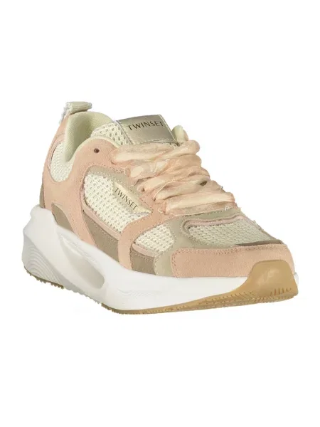 Sneakersy Twinset sznurowane różowe
