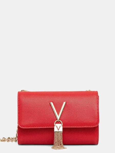Чанта Valentino Bags черно червено