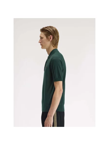 Cămașă Fred Perry tricotate verde