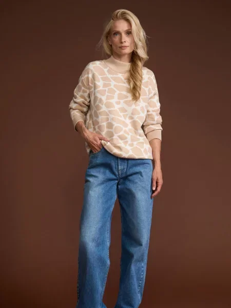 Джемпер TrikoBakh молочний бавовна/віскоза