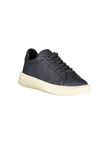 Sneakersy Blauer skórzane niebieskie