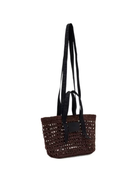 Remenčić shopper torbica Allsaints s autogramom smeđa