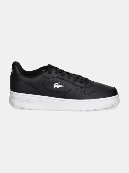 Кожаные кроссовки Lacoste черные