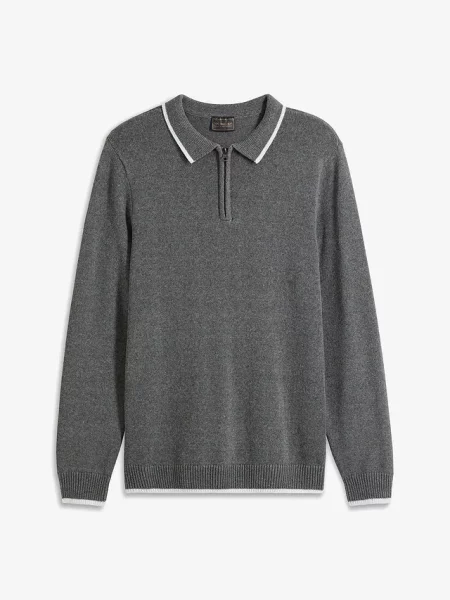 Sweter o kroju regular fit szary