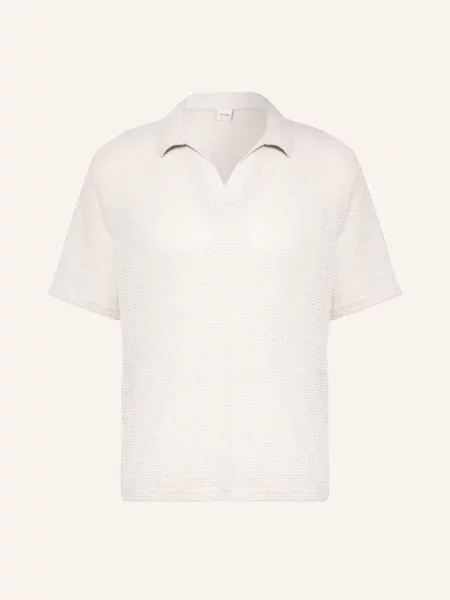 Calvin Klein Dzianinowa Koszulka Polo beige beżowe