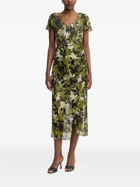 Rochie midi Armani Exchange cu imagine verde