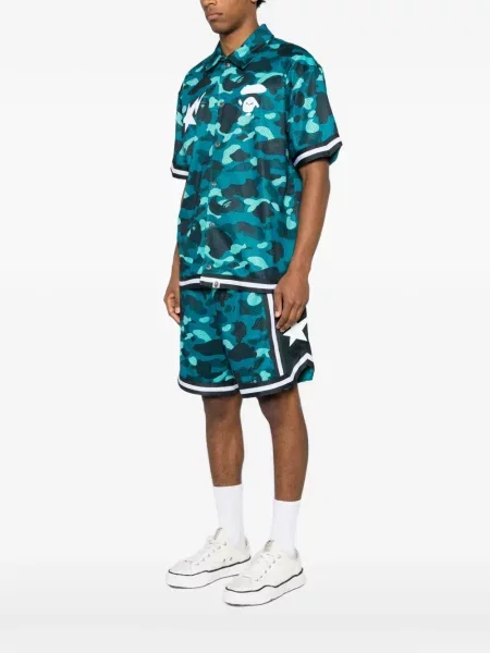 Cămașă A Bathing Ape® cu imagine verde