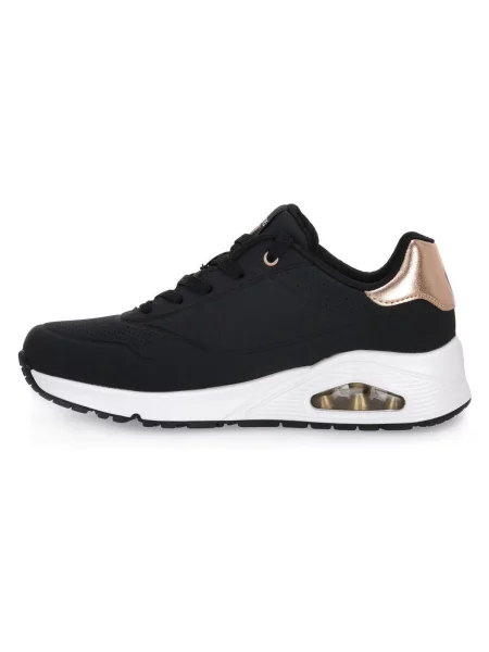 Sportcipő Skechers Golden Air Black Duraleather/Mesh Trim fekete