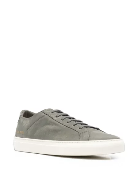 Sneakerși Common Projects din piele gri