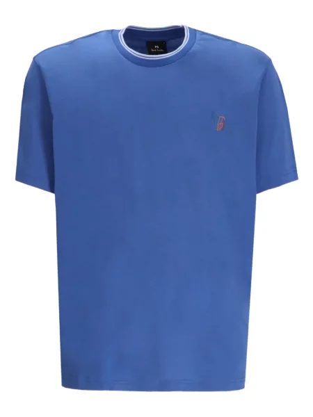 Tricou Paul Smith cu broderie albastru