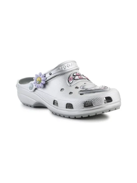 Pantofi Crocs clasici argintiu