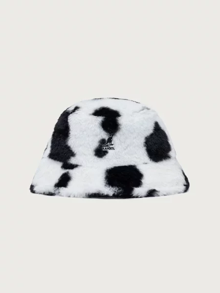 Kangol bucket hat pentru femei FAUX FUR BUCKET alb