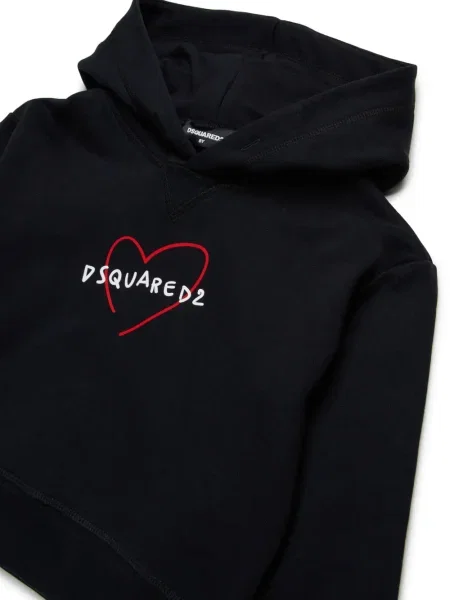 Bluza z kapturem dziecięca Dsquared2 czarna